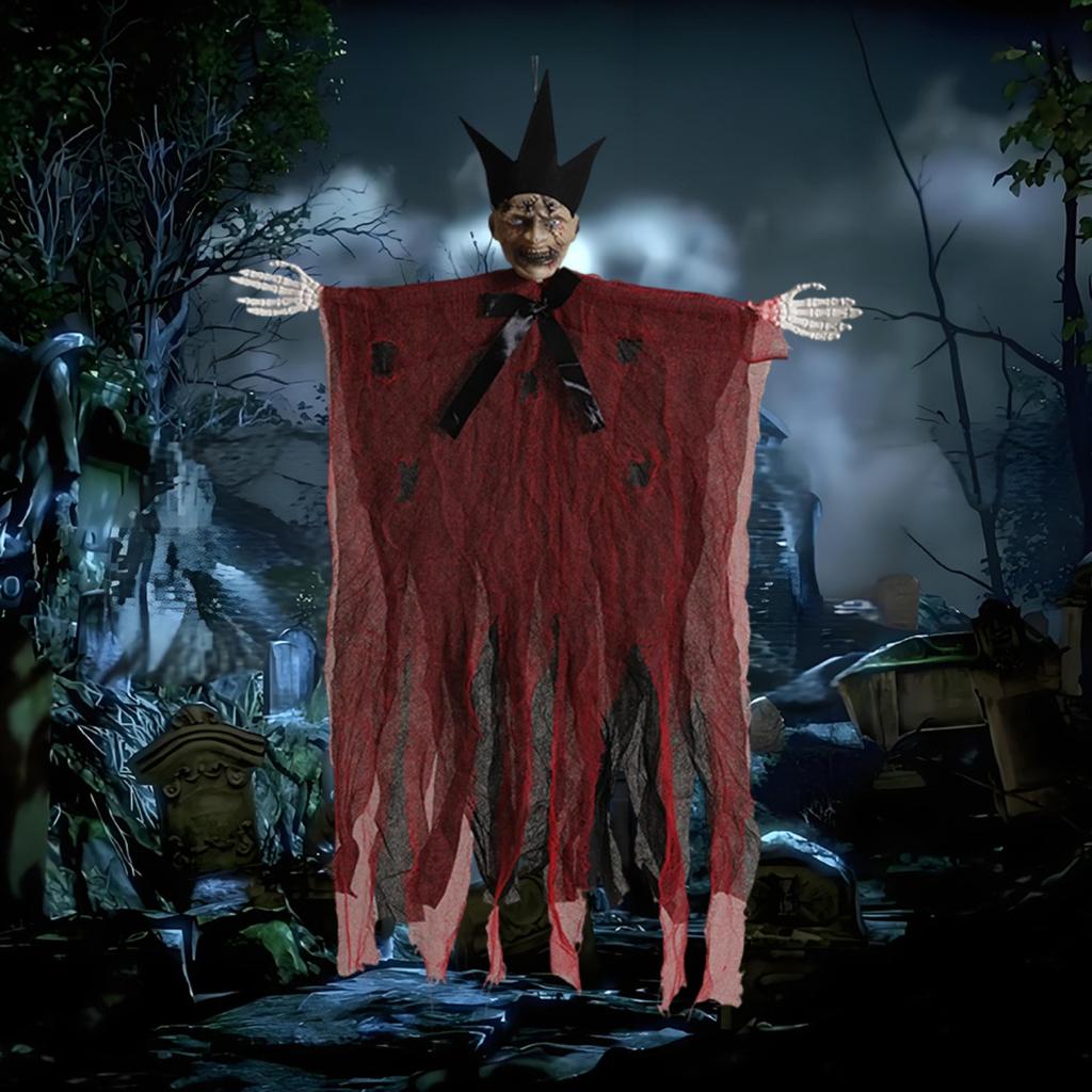Halloweenska dekorácia rekvizity závesné s kapucňou strašidelný dom izba párty trik záves na dvere