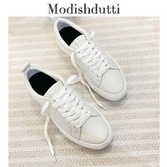 

Женские весенне-летние модные кроссовки в английском стиле из натуральной кожи, женские повседневные однотонные белые вулканизированные туфли 37 белый