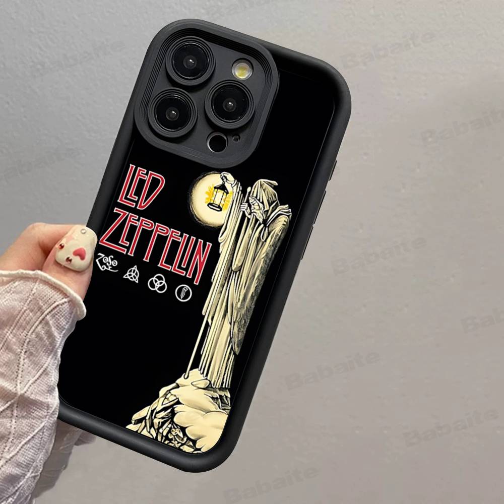 Rock L-Led Vintage Band Z-Zeppelin Phone Case For IPhone 17 16 15 14 13 12 11 Pro Max 16E Plus INS Soft Cover