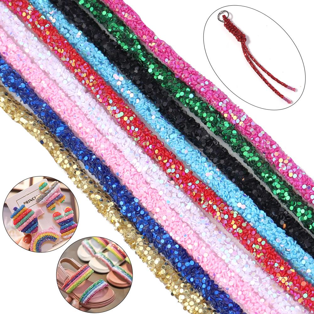 5yards/lot Rhinestone Tube Cord Rope Rhinestones Sequins Trimmings PVC Rope For Wedding Party DIY Clothing Shoes Headwear Decor