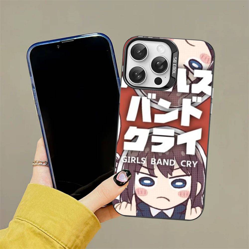 Music Anime Girls Band Cry Phone Case For IPhone 17 Air 16 15 14 13 12 11 Pro Max Color Hard Cover