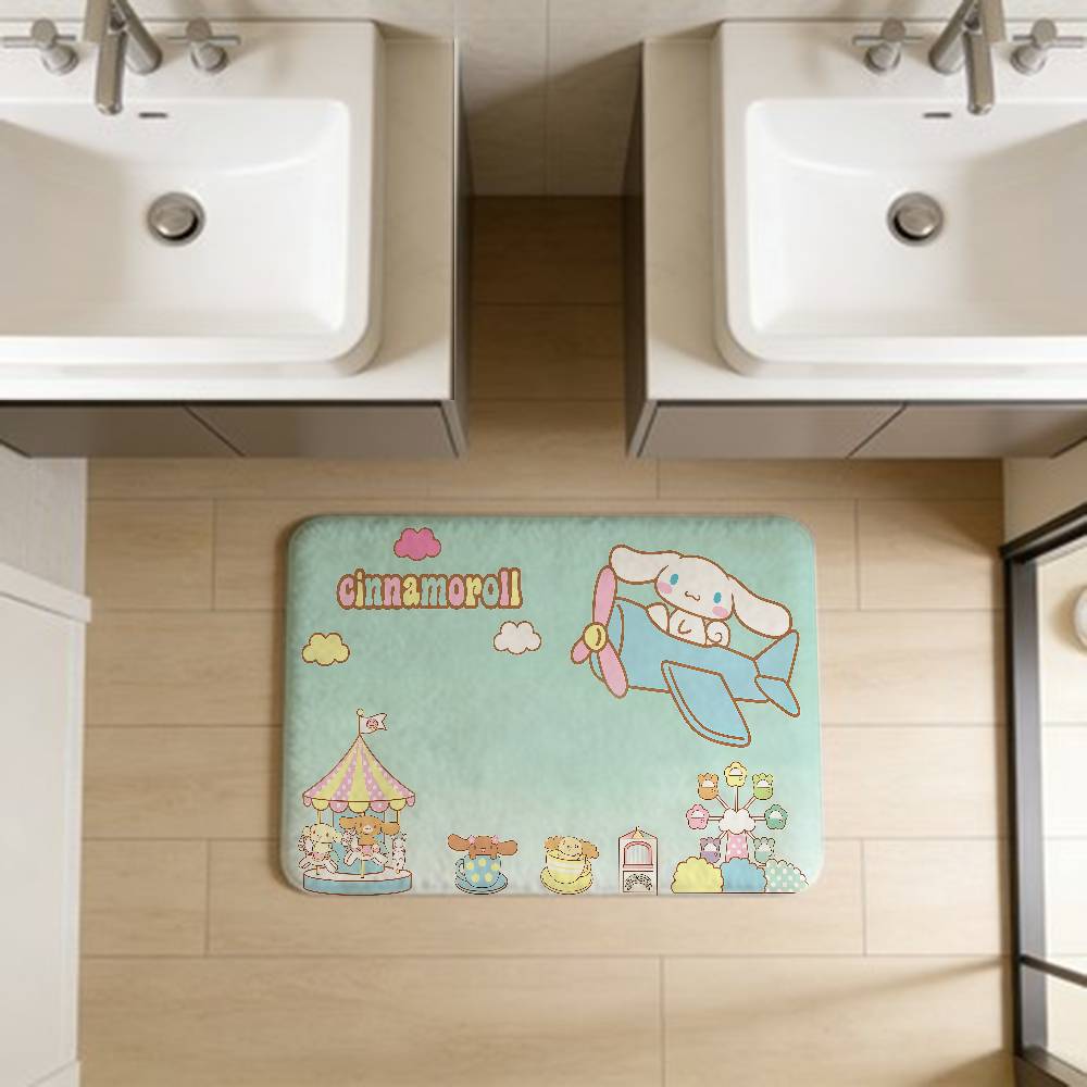 CUTE C-Cinnamoroll CARTOON Door Mat Nordic Style Bedroom Living Room Doormat Home Balcony Anti-Slip Alfombra