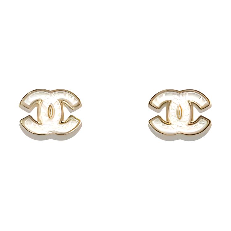 

Chanel Elegant Exquisite Double C Three-Dimensional Metal Earrings Women earrings Gold ABE104-B17417-NZA45 F,Gold