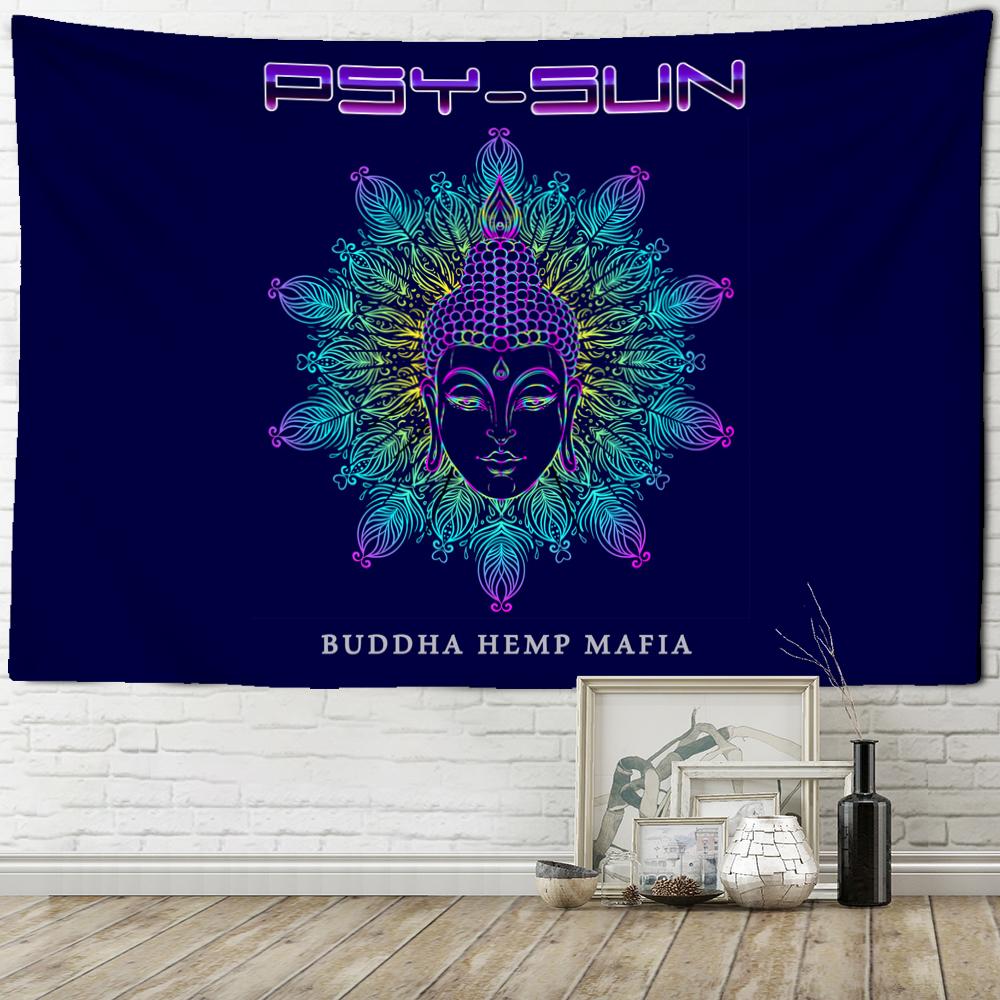 Meditation Indian Buddha Tapestry Wall Hanging Buddhist Psychedelic Witchcraft Bohemian Hippie Bedroom Home Decor
