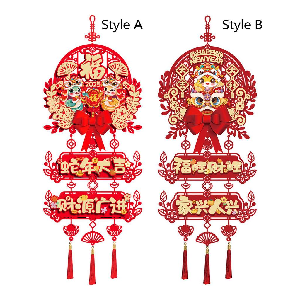 Chinese New Year Pendant Photo Props Decorative Gift Snake Year Spring Festival Decoration for Wall Celebration Home Office Door