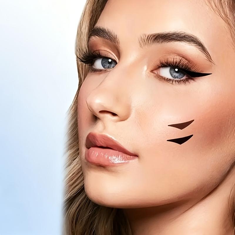 30pcs 3-Second Face Eye Decoration Patches - 3-Second Eye Makeup Lazy Patches - Matte Lazy Face Decoration Patches- Self-Adhesive Face Patches
