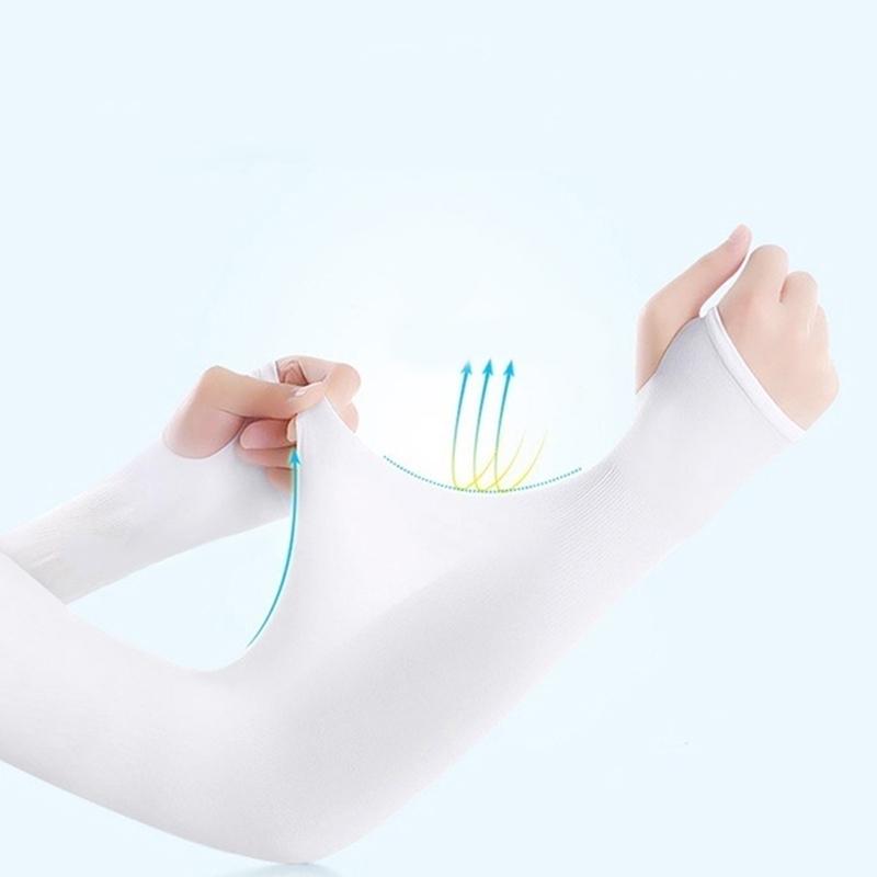 Fashion Arm Sleeves Summer Sun UV Protection Ice Cool Cycling Running Fishing Climbing Driving Arm Cover Warmers for Men Women