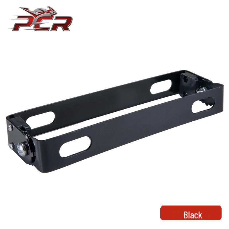 Universal Motorcycle & Scooter Adjustable License Plate Holder чёрный