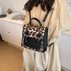 Women's Backpack New Contrasting Color Versatile Backpack Small Schoolbag