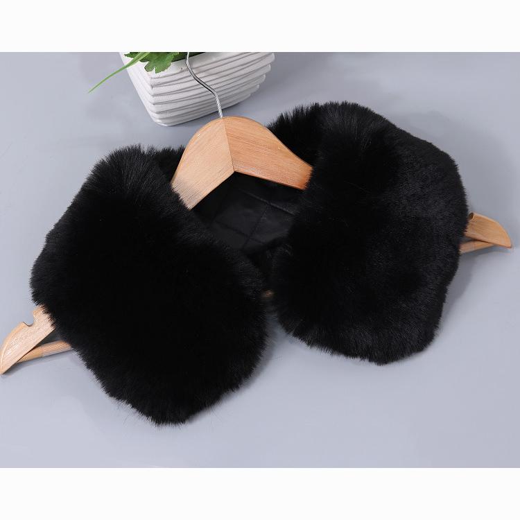 Límec Liščí kožešina Šála Zimní Luxusní Nadýchaná Šála Udržuje Krk v Teple Ženy Muži Huňaté Čtvercové Šály Doplňky ke Kabátu