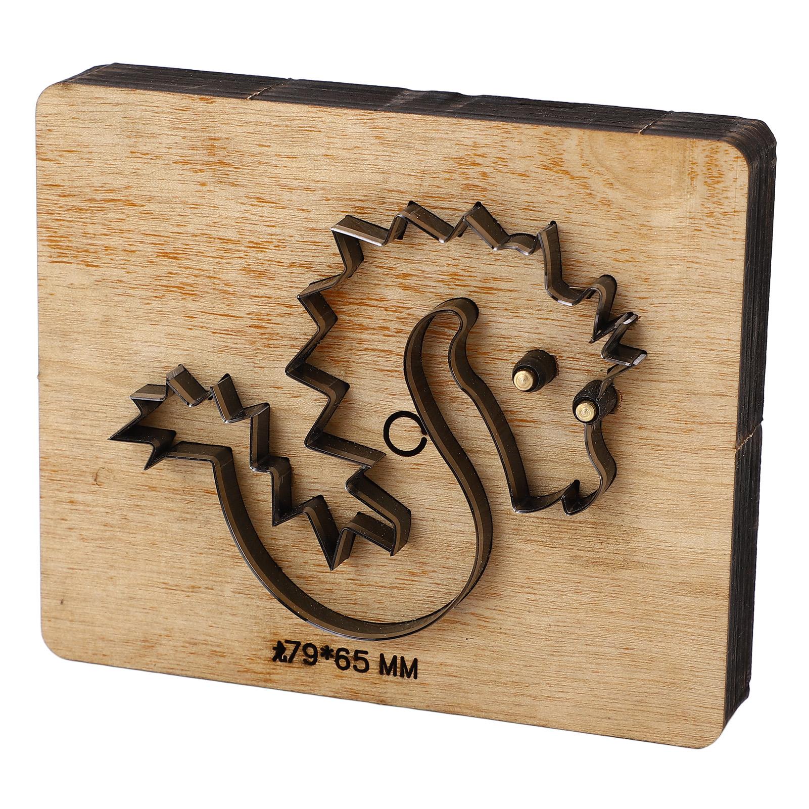 

Форма дракона для резки кожи, высокая твердость, износостойкость, быстрая резка кожи, штамповочная форма