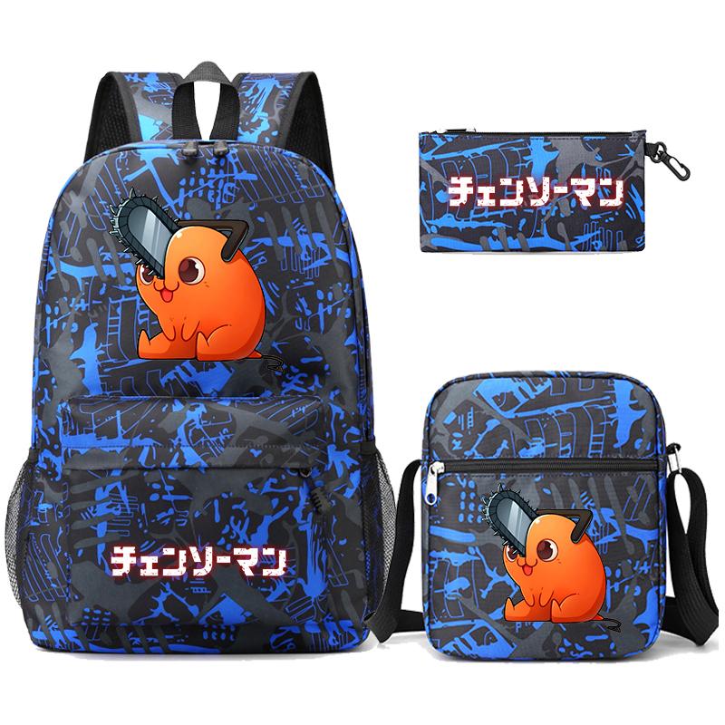 3 Teile/satz Anime Gedruckt Rucksack Sharingan Jugendliche Große Kapazität Cartoon Student Schul Mädchen Zurück Zu Schule Tasche
