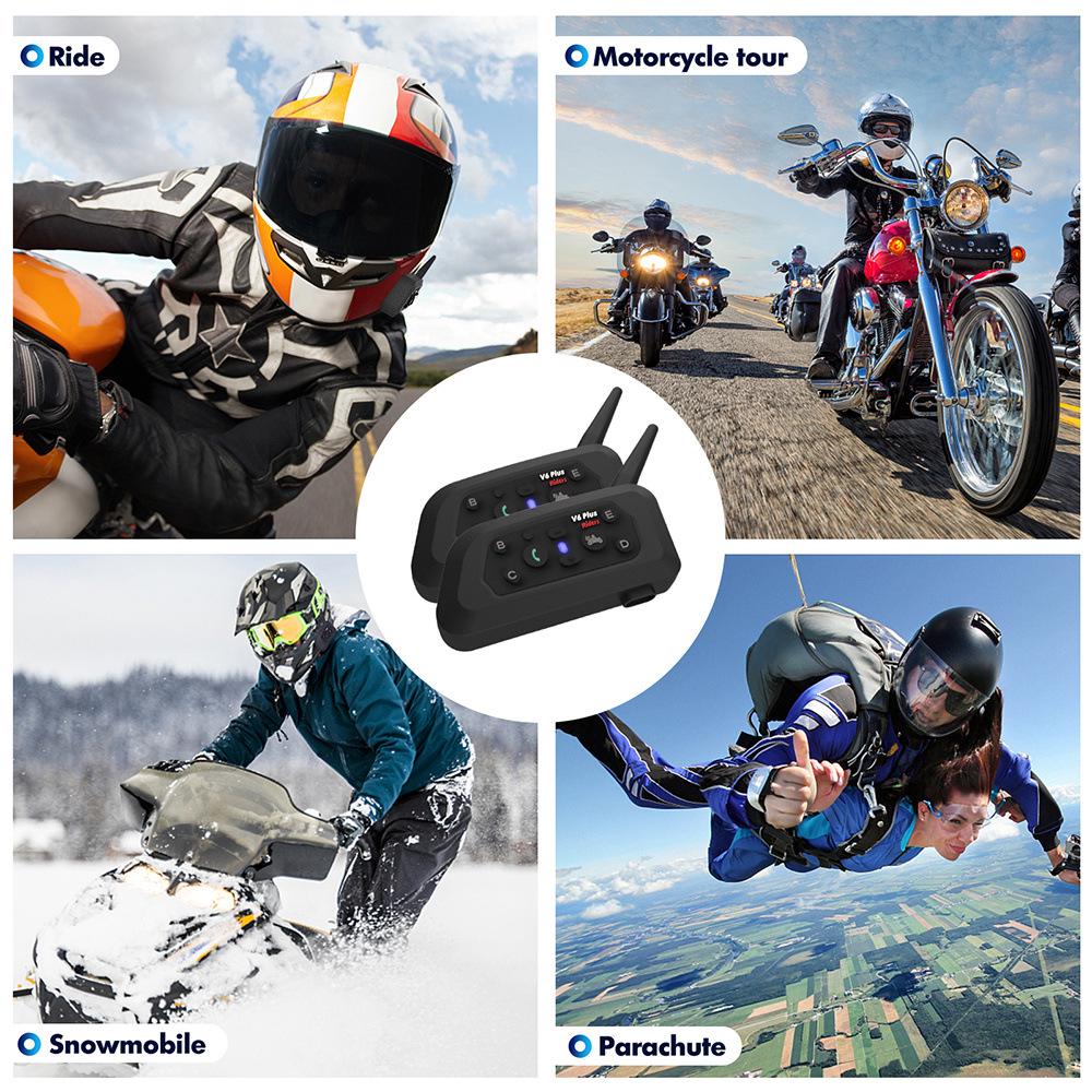 V6C Fußballschiedsrichter Bluetooth Walkie-Talkie Helm-Headset mit Geräuschunterdrückung und wasserdichtem Armband