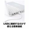 Buffalo USB Mouse Wired 5 Button Silent [Equipped with Back/Forward Button] BlueLED BSMBU19BK