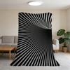 Dimensional Blanket Black Super Hole Warm Comfortable Plush Three Throw Blanket Child Home Sofa Bedroom Gift