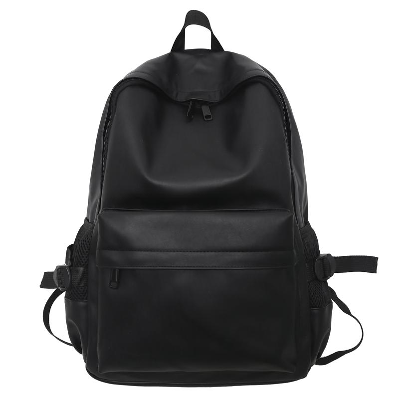 

Женский однотонный рюкзак большой емкости для школьников младших классов, школьный рюкзак, мужской чёрный