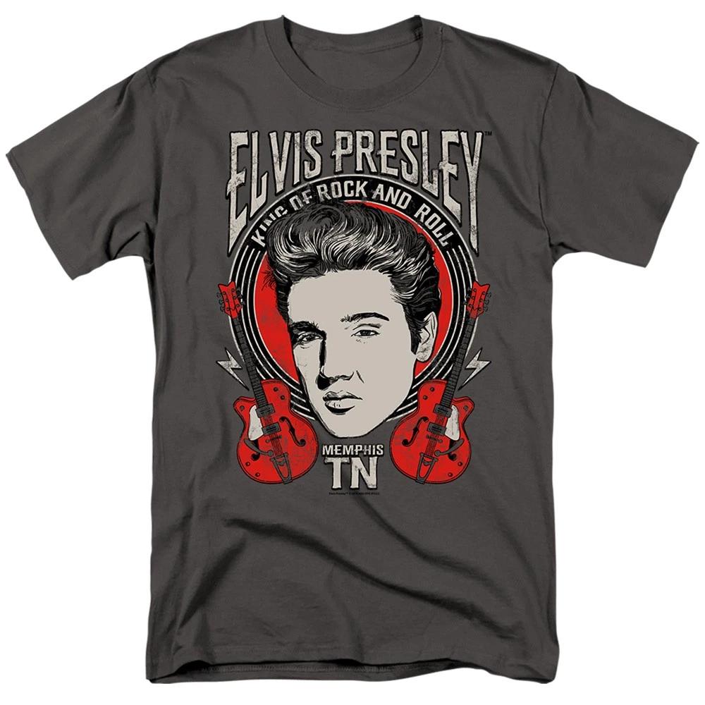 Elvis Presley - Elvis Rock - Unisex Short Sleeve Children s T-shirt - Gray 110