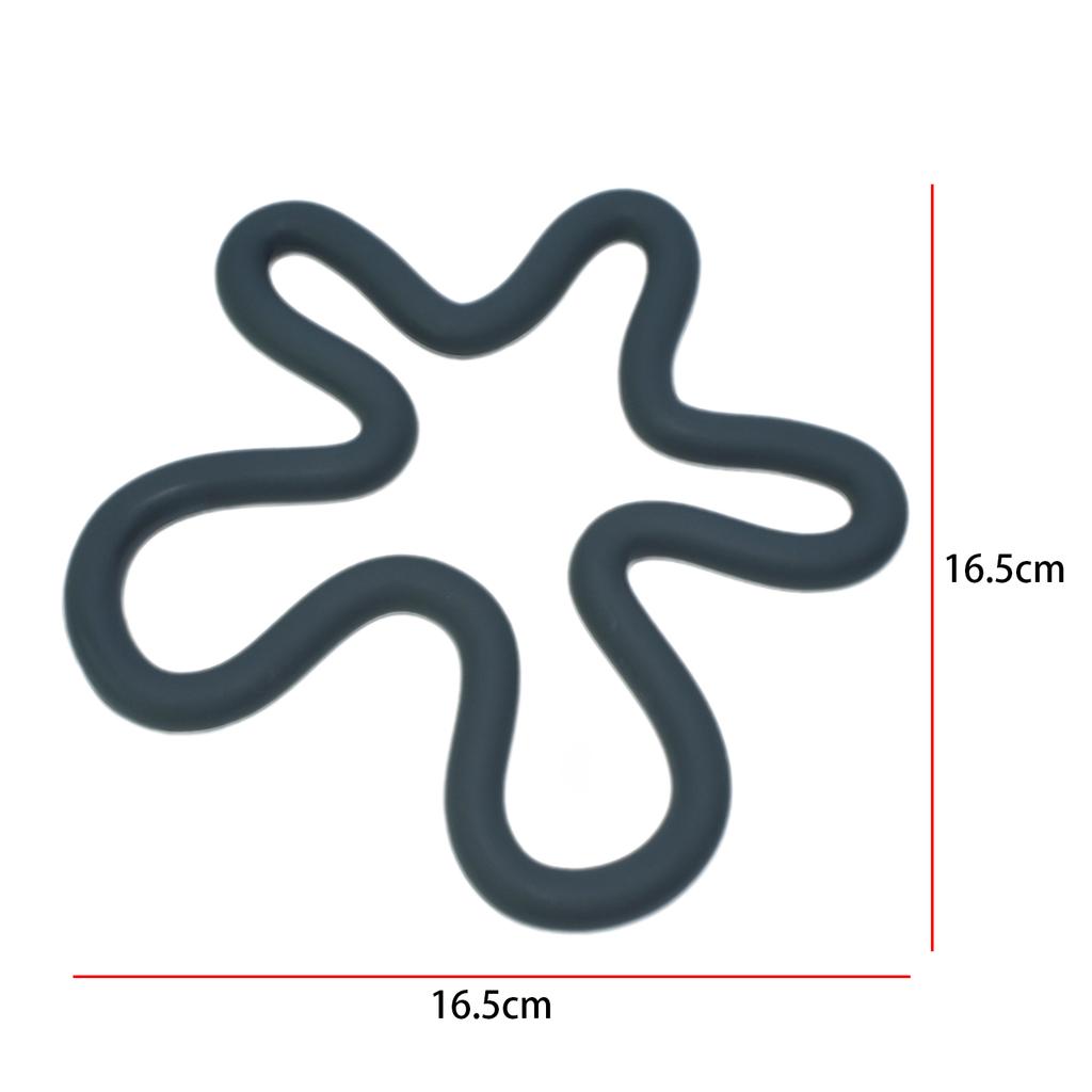 Silicone Trivet Mat Creative Heat Resistant Drinking Cup Mat Drinks Coaster for Countertop Table Cafe Pots and Pans Home