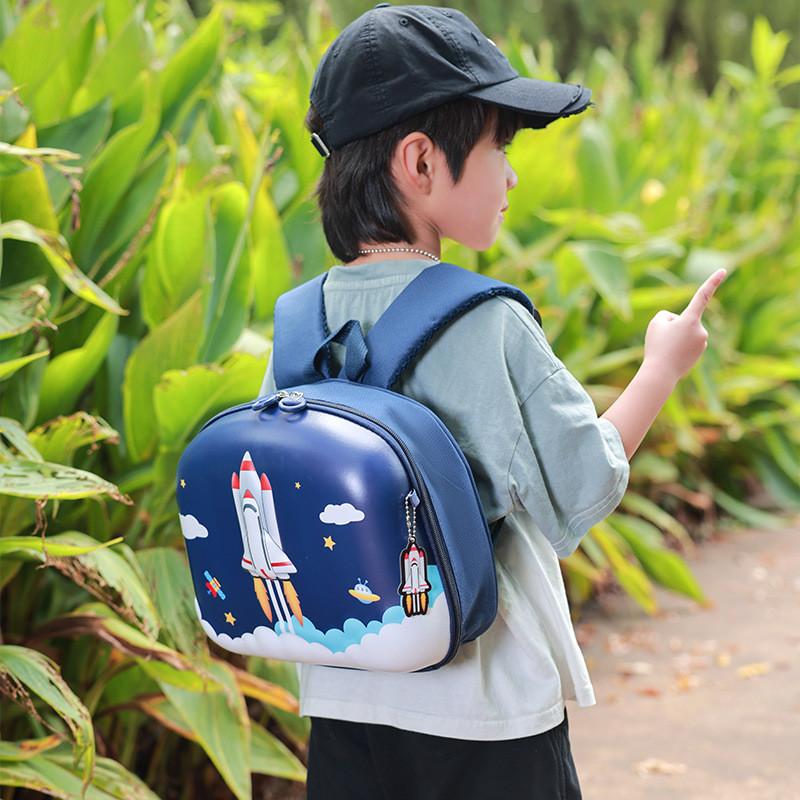 Ice Cream Rocket Eggshell Backpack Breathable Texture Suitable Children For