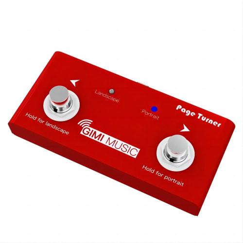 

GIMI Color Page Turner, a foot pedal for turning music sheets, loop station pedal, assists with tuning loopers, and replaces all forward and back butt