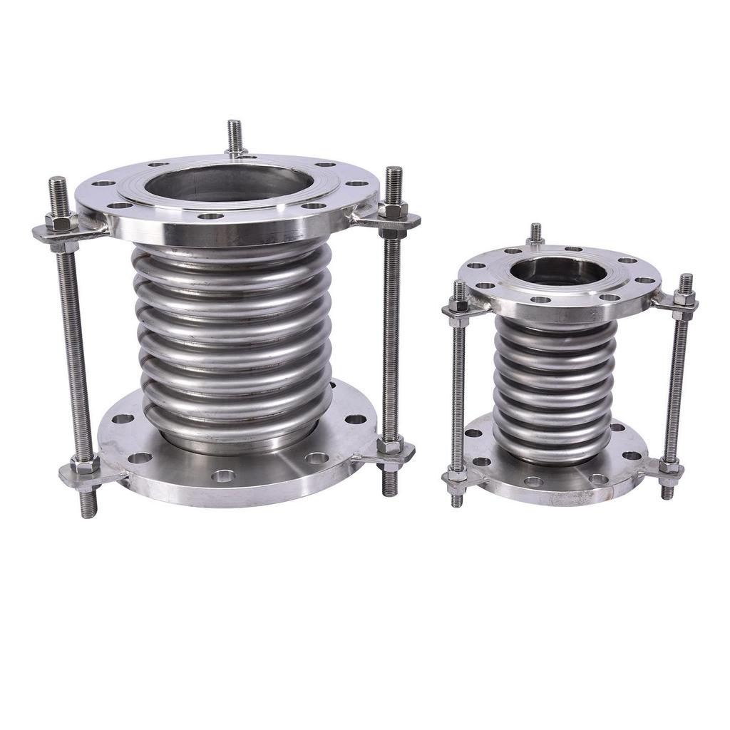 304 Stainless Steel Bellows Expansion Joint with Flange and Telescopic Thickened Design