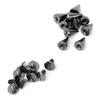 50pcs 7*10mm Bullet Spikes Punk Rivets Leathercraft Studs DIY Clothing Decoration (Gun Color)