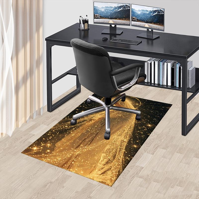 

Lord of the Rings Polyester Office Carpet Chair Mats, Home Decor Dormitory Floor Protector with Anti-Skid Backing, Large Area Coverage,Chris 60cm by 90cm