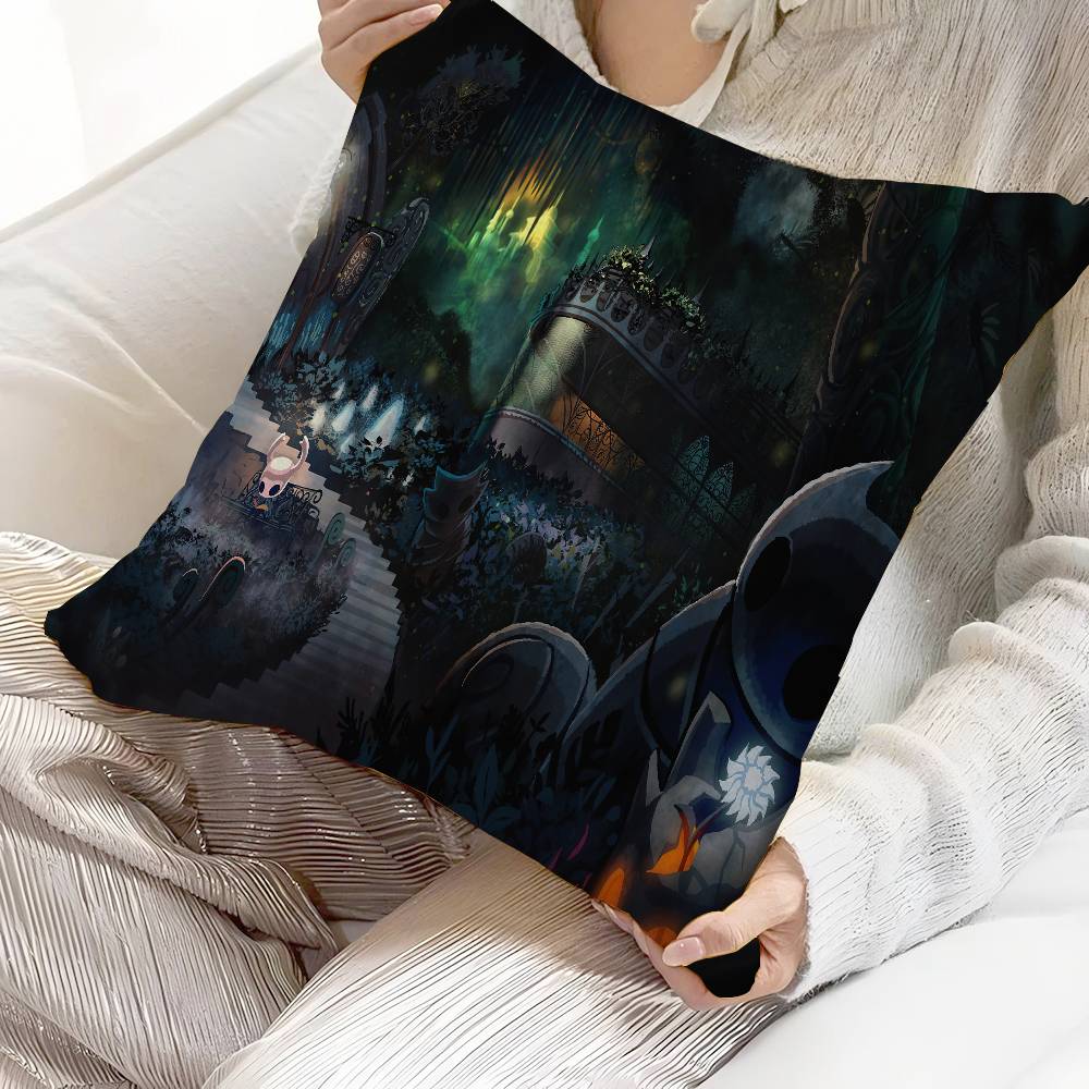 Anime H-Hollow K-Knight Kudde Gåva Hemmakontor Dekoration Sovrum Soffa Bil Kuddfodral 45x45