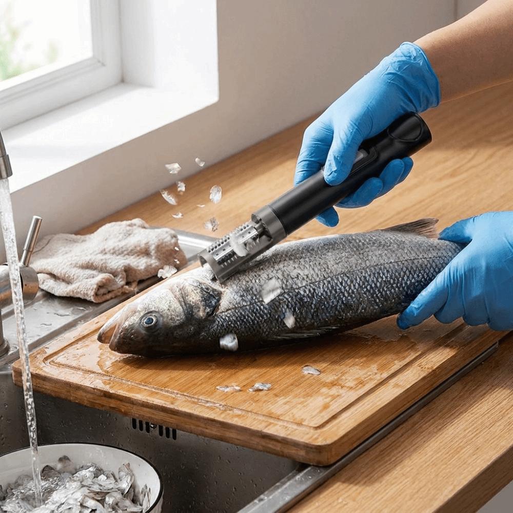 Left/Right Rotation Electric Fish Scaler Cordless Fish Scale Remover Fish Cleaning