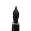 Great MONTBLANC Fountain Pen Meisterstck White Star Black Gold 14K Mens Used