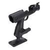 Boat Fishing Rod Holder with Mounting Base Adjustable Rotatable Fishing Pole Holder for Boat Canoe Kayak Black
