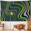 Tapiserie de Perete Linii Ondulate Psihedelice Vrăjitorie Psihedelic Hippie Boemwind Vertij Dormitor Cameră Decor Acasă