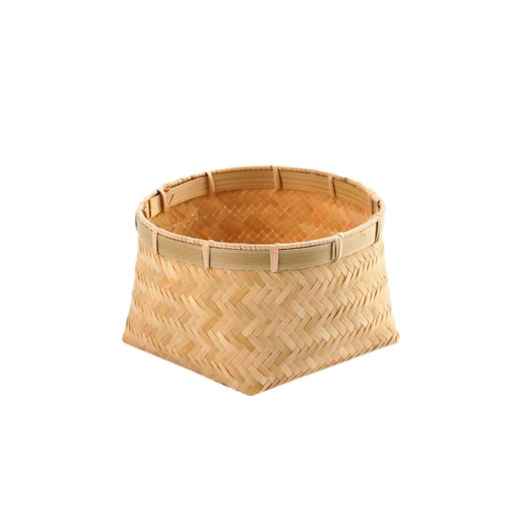 Bamboo Hand-Woven Tea & Snack Basket - Retro Wedding & Household Storage Basket