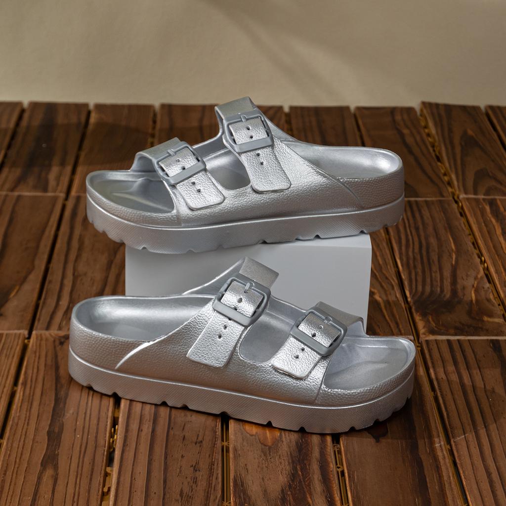 Fashion Women Slippers Shoes Open Toe Platform Sandals Flats Women's Outdoor Plus Size Casual Slides for House Zapatos Mujer