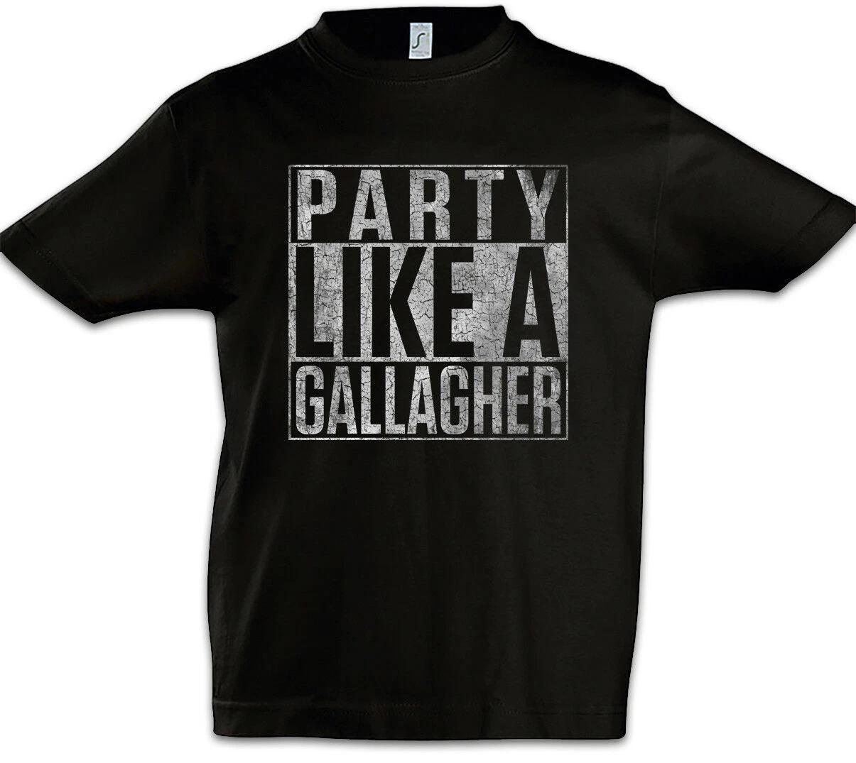 Party Like A Gallagher Kids Boys kids boys T-Shirt Lip Frank Fiona Carl Shameless Fun 130