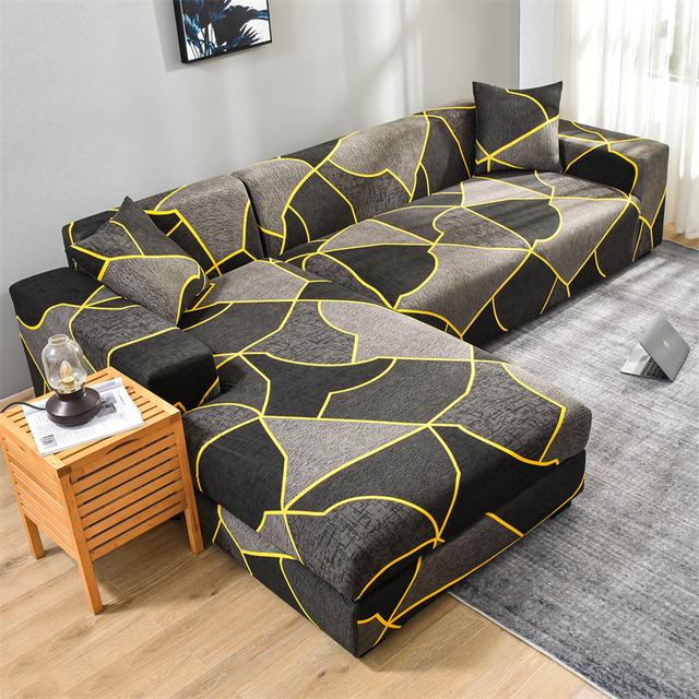 Sectional Sofa Covers Stretch Couch Slipcovers For L Shape Sectional Couch Chaise Sofa Furniture Protector Covers