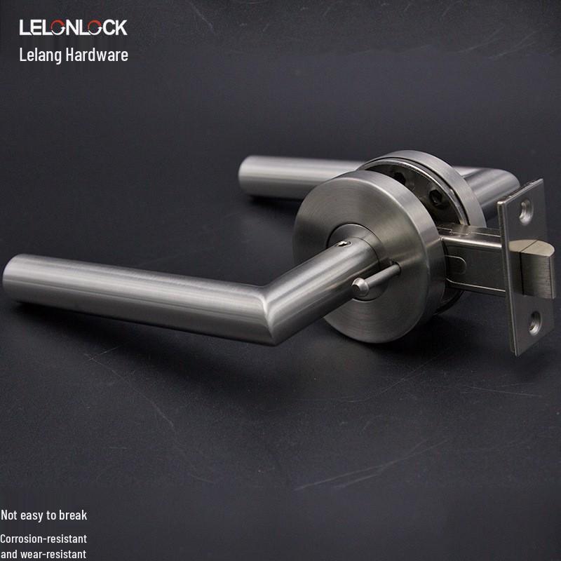 Australia Stainless Steel Bathroom Lock with Emergency Button and Bent Tube Handle