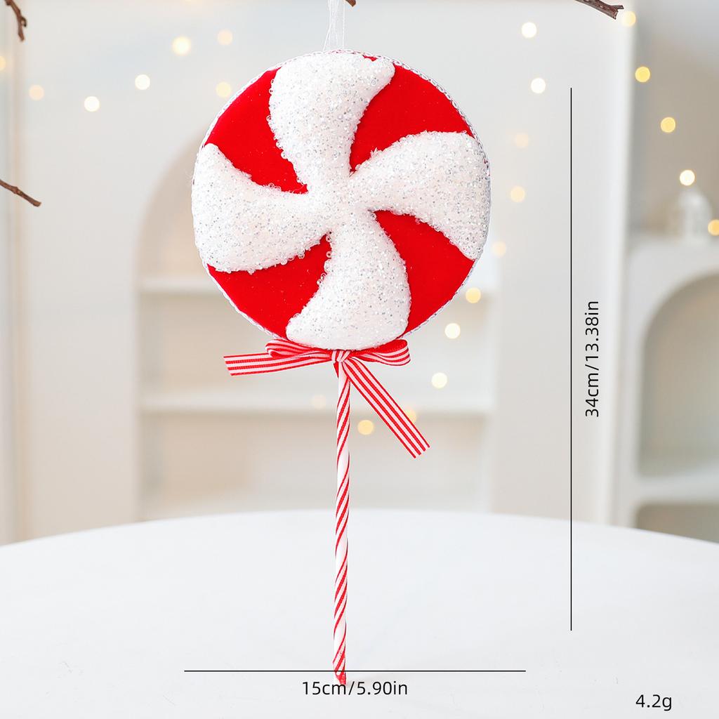 Foam Candy Cane Lollipop Pendant Christmas Decoration Christmas Tree Ornament