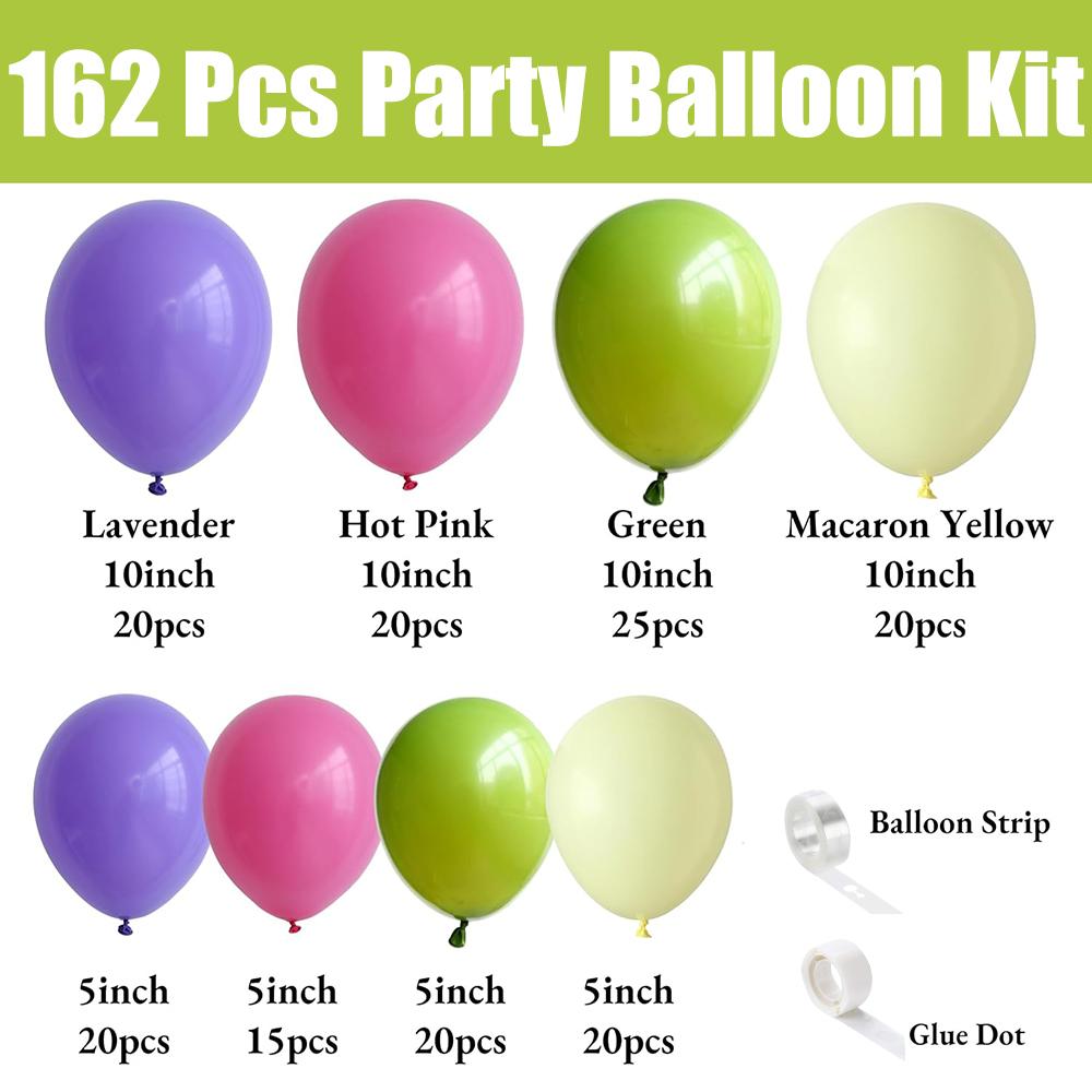 

Набор из 162 разноцветных латексных шаров, подходящий для украшения вечеринок по случаю дня рождения, свадеб, Дня святого Валентина Other