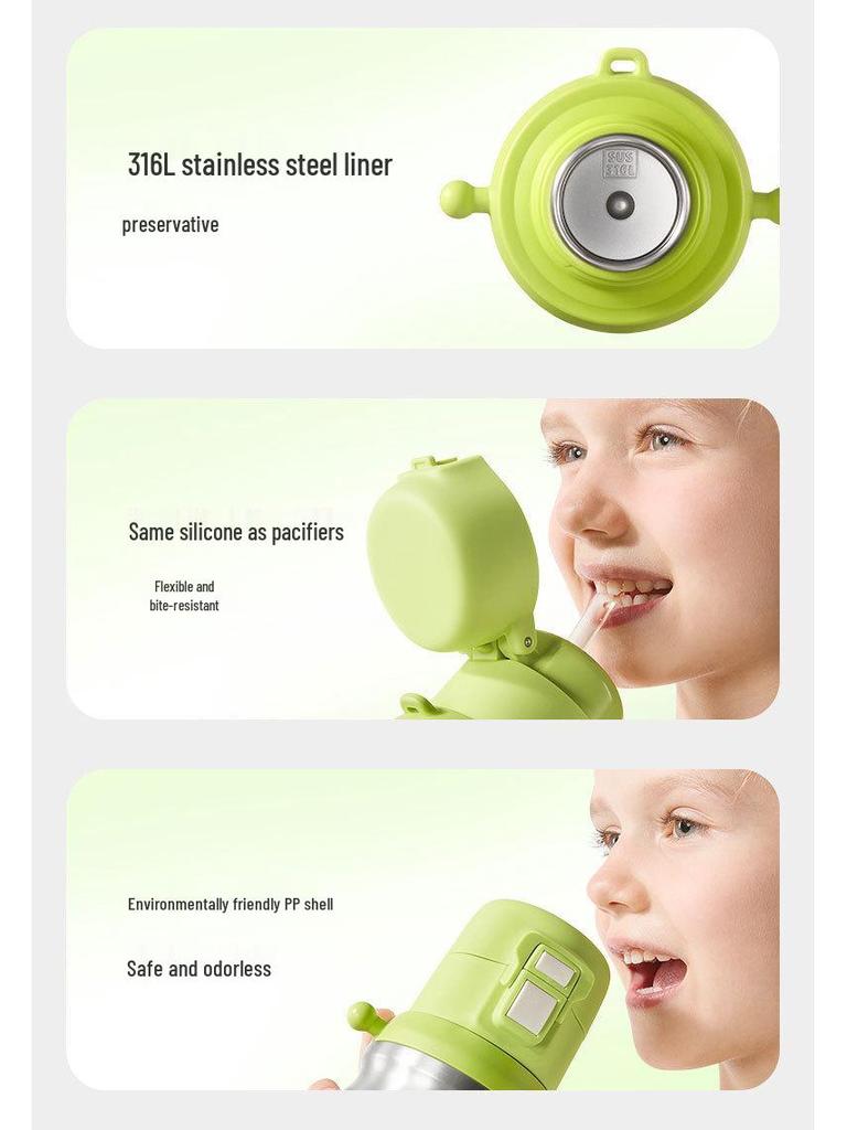 Babycare Kids' 600ml Insulated Monster Cup: Large Capacity, High-Value, Ages 3-12, Three-in-One Drink Hug