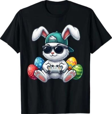 Lustiges Osterhase Gaming Videospiel Gamer Ostertag Jungen T-Shirt