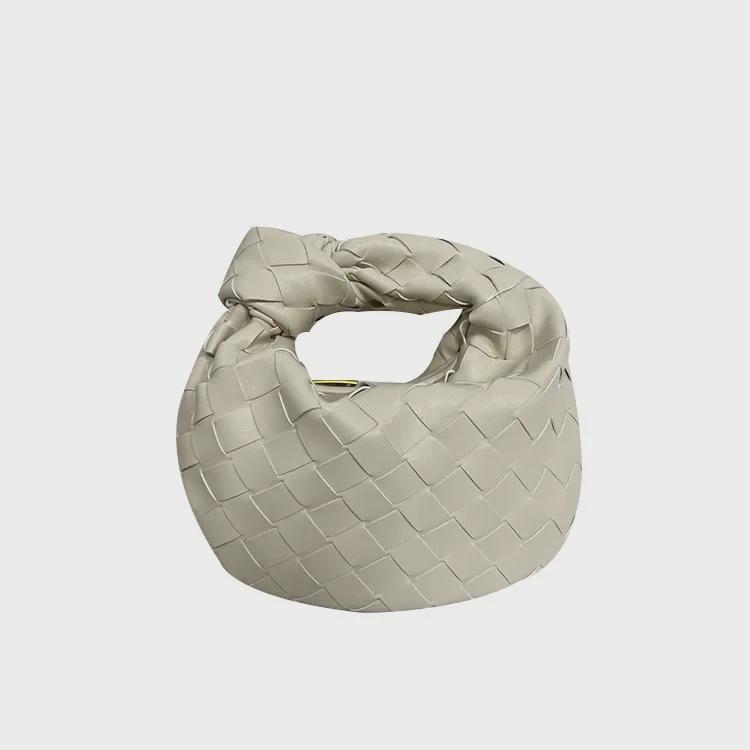 Mini ručně tkané taštičky na knedlíky - Elegantní ruční taštičky s uzlem croissant pro ženy