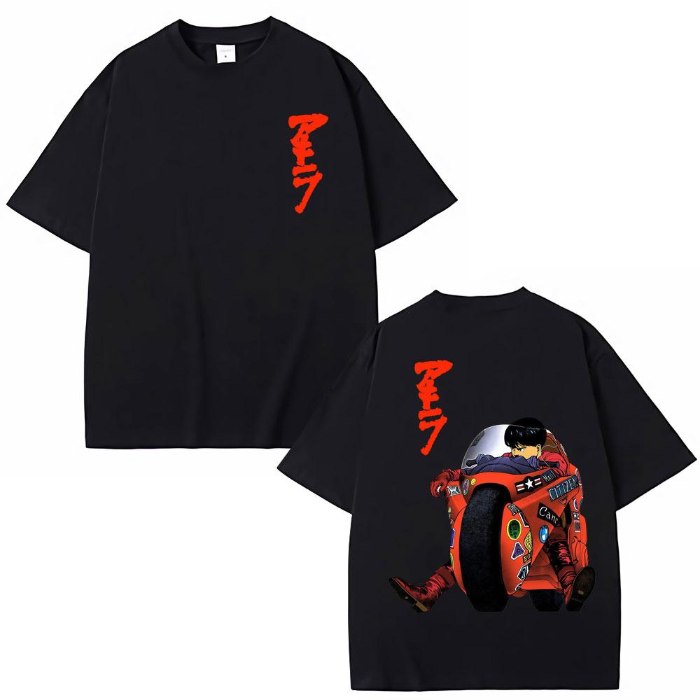 

Anime Akira T-shirts Science Fiction Cartoon Movie Shotaro Kaneda Manga T Shirt Oversized Men Women Cotton Short Sleeve S
