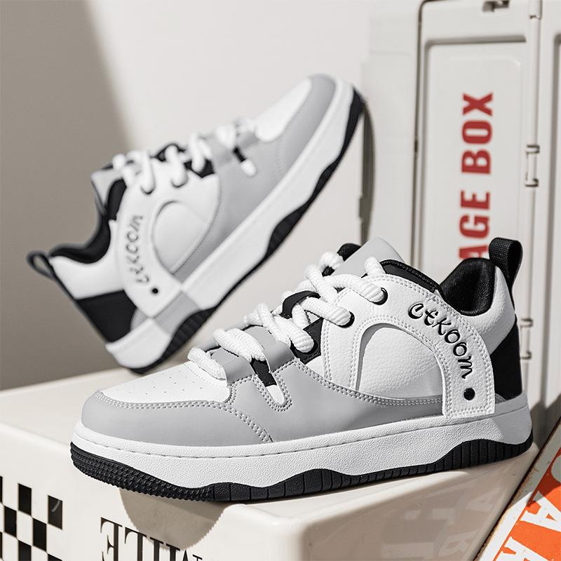 

Men s shoes autumn and winter new high-quality men s board shoes niche style bread casual shoes men s Hong Kong style sports white shoes tide 44