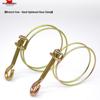 Galvanized Iron Double Wire Hose Clamp for Water, Oil, and Rubber Pipes