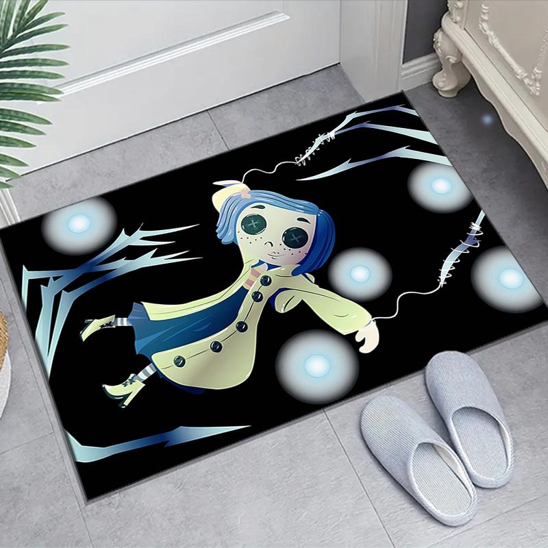 1pc C-Coraline (5) Design Area Rug - Non-Slip, Soft & Cozy Floor Mat for Living Room, Bedroom, Office - Indoor/Outdoor Decorative Carpet