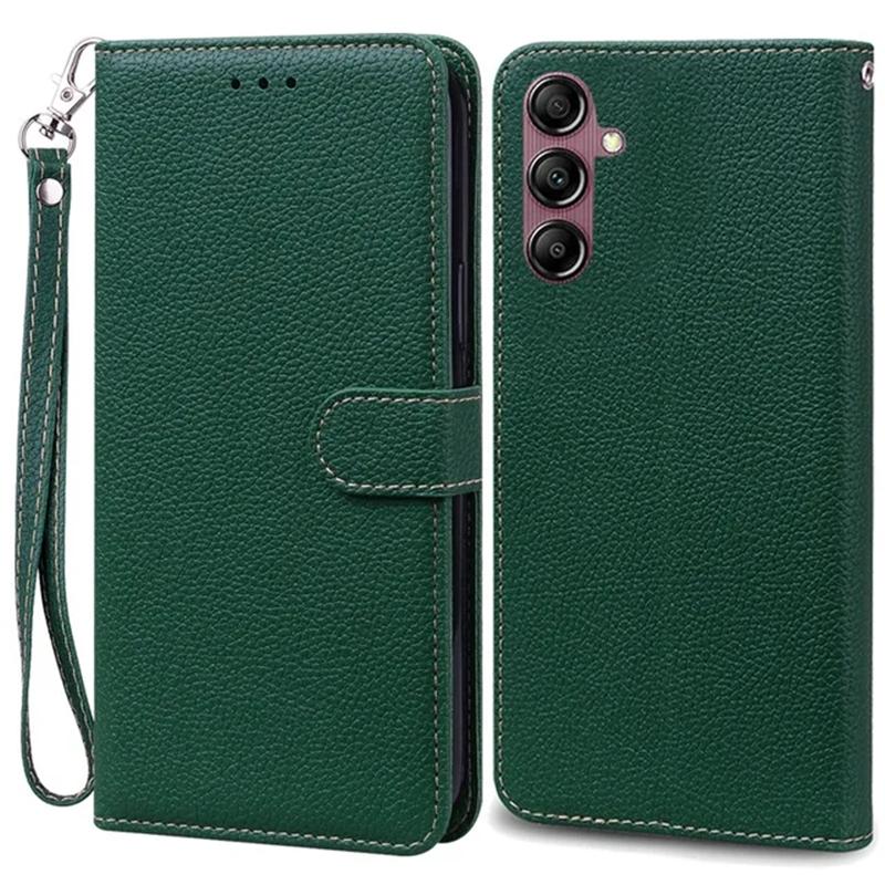 Skórzany portfel z klapką z teksturą do Samsung Galaxy S23 FE Ultra Plus A05 A05S A15 A04S A04E A14 A24 A34 A54 M54 A23 A33 A53 A73 5G 4G okładka