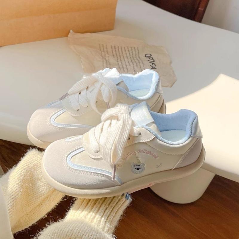 

Autumn new versatile board shoes women s dopamine wide-headed shoes little white platform shoes women s shoes 40 светло-синий