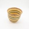 Seagrass & Straw Vase Shaped Baskets – Natural Yellow & Green – Set of 3