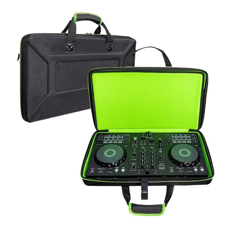 Portable DJ Equipment Storage Bag Multifunctional Compartments Shockproof Carrying Case Suitable for Controllers 